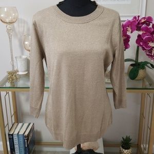 **SOLD**3/4 Sleeve Sparkle Sweater